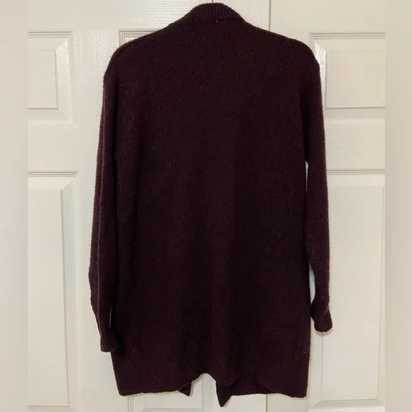 H&M Long Open Front Burgundy Cardigan - Picture 7 of 7